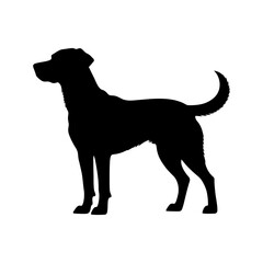Standing dog icon vector