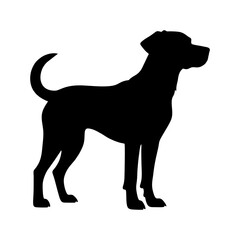 Standing dog icon vector