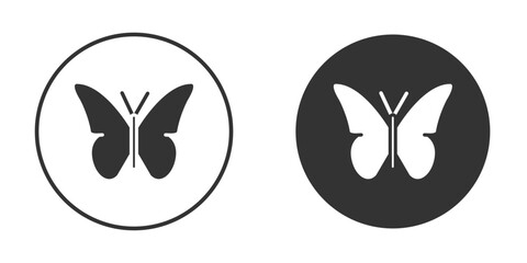 Butterfly icon vector. simple design logo icons set