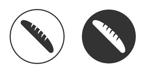 Bread icon vector. simple design logo icons set