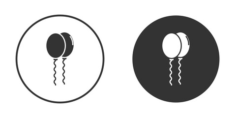 Balloons icon vector. simple design logo icons set