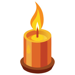 Elegant Candle Illustration