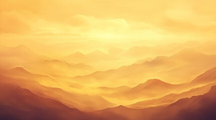 Obraz premium Golden Mountain Sunrise