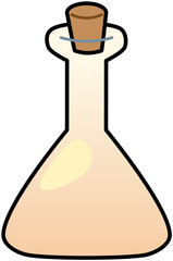 Potion Bottle Conical Peach Cute Cartoon Illustration