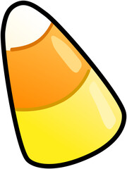 Candy Corn Halloween Cute Cartoon Illustration