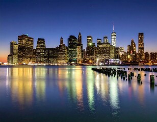Fototapeta premium City skyline at twilight (4)