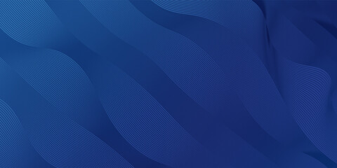 Luxury background design with diagonal abstract blue   line pattern in dark color. Vector horizontal template for business banner, premium invitation, voucher, prestigious gift certificate.