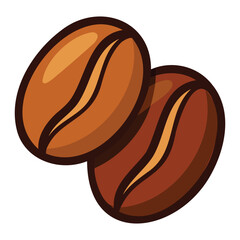 Roasted Coffee Bean Illustration