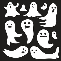 A cute and creepy Halloween ghost