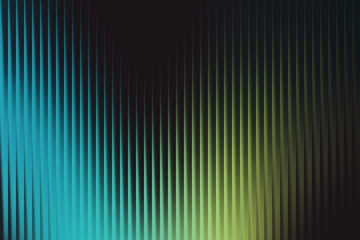 Abstract geometric pattern of vertical lines in blue and green tones