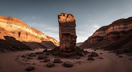 Desert Rock Formation Landscape