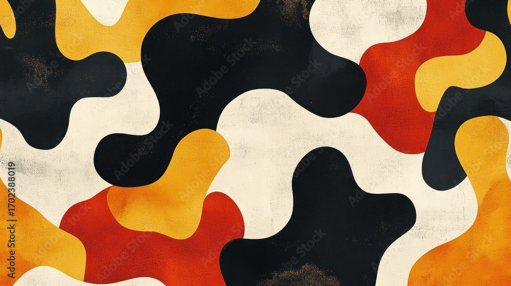 Poster abstract camouflage pattern with textured background. possible use print design