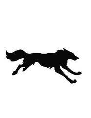 running horse silhouette white and black