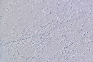 Arctic sea ice with structures from aircraft
