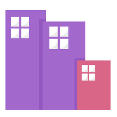Minimalist Illustration of City Buildings