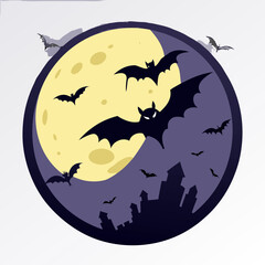 vector illustration of a halloween background