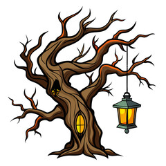 vector illustration of a burning candle