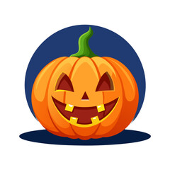 halloween pumpkin isolated on white background