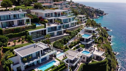 luxury villas oceanfront cliffside architecture modern