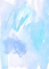 Fresh Blue Watercolor Abstract Background