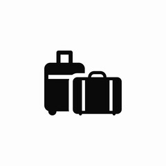 luggage baggage icon sign vector