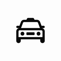 taxi car icon sign vector