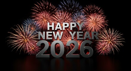  Fireworks Celebration Style Happy New Year 2026