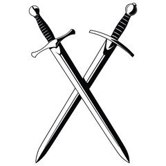 two crossed swords
