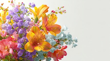 Vibrant Spring Flowers: A Colorful Bouquet