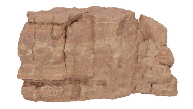 3d rendering desert western cliff