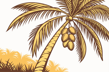 palm tree silhouette vector