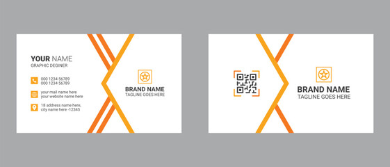 Double sided business card template design and visiting card design for your business and personal purpose	