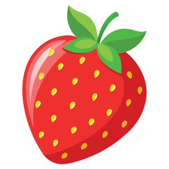 Obraz premium Fresh Strawberry Illustration