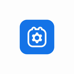 calendar manage icon sign vector