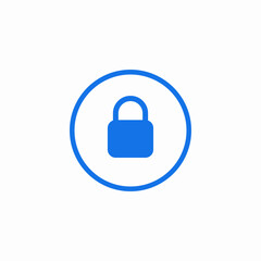 lock protection button icon sign vector
