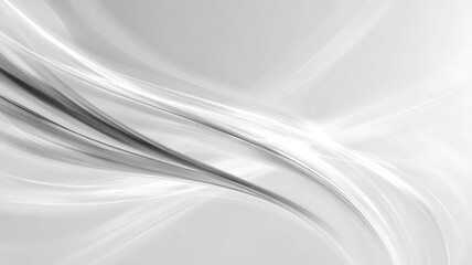 Fototapeta premium Elegant grayscale abstract art showcasing flowing, curved lines and subtle shades of grey for modern backgrounds.