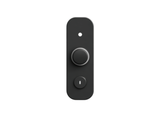 Dark interface element with circular controls and indicator light mode, Isolated On Png Transparent Background