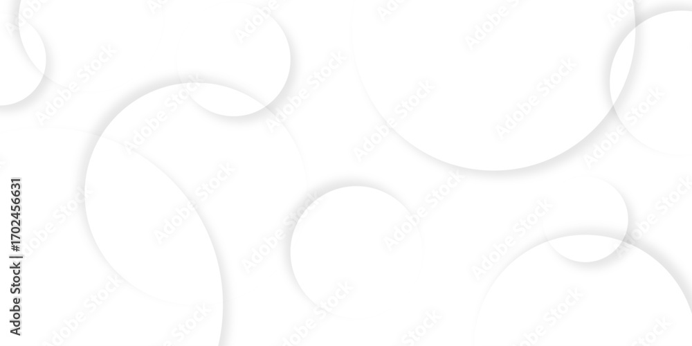 Poster abstract background with circle white abstract geometric background with soft light white paper circ