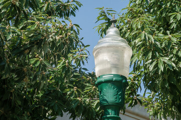 Electric Street Lamp closeup