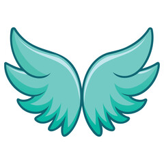 Fototapeta premium Elegant Angel Wings Graphic