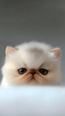 Fluffy Persian Kitten Close Up