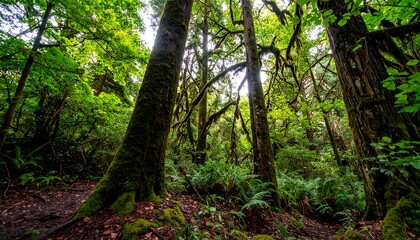 Obraz premium Lush forest canopy (1)