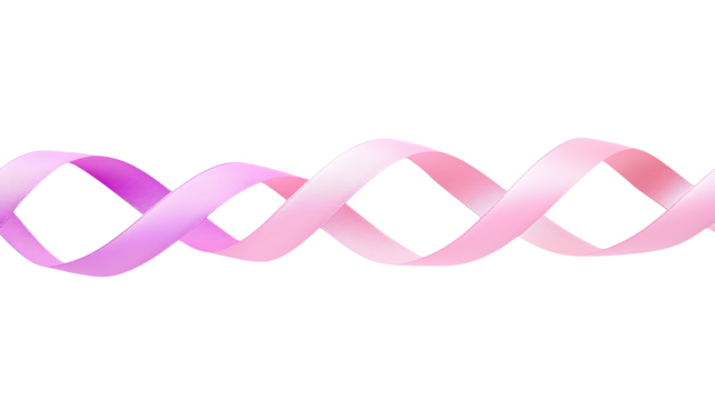 Pastel pink and purple satin ribbon twisted in seamless wave pattern evoking gentle motion and elegance
