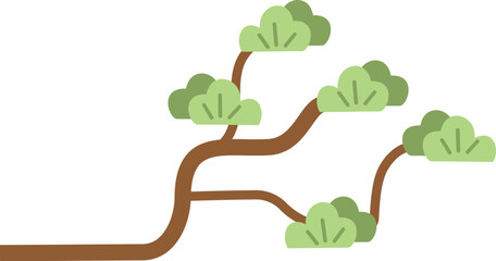 green tree vector illustration