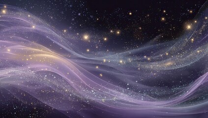 Cosmic, flowing, shimmering fabrics