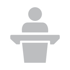 Speaker at Podium Icon