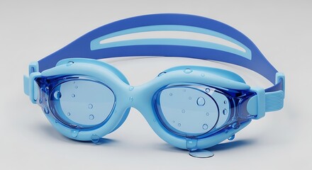 Swimming goggles for kids blue color.