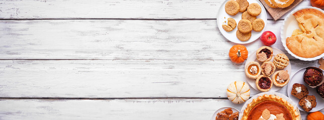 Autumn Desserts Side Border Table