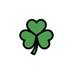 Green shamrock symbolizes luck radiates brightly background