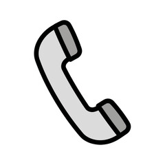 Receiver illustration depicts communication service icon isolated